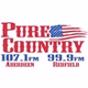 Pure Country 107.1 & 99.9 - KKAA logo