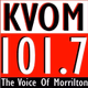 Logo de KVOM 101.7 - KVOM-FM