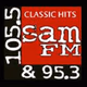 Logo de Sam FM 105.5 & 95.3 - WCVA