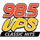 98.5 UPS - WUPS logo
